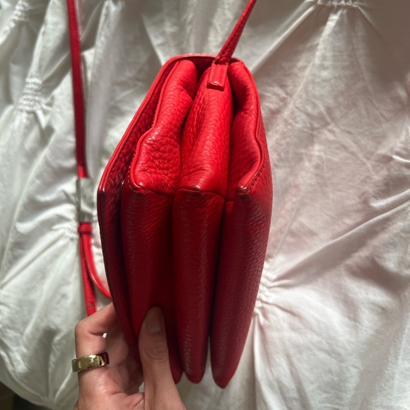 Aritzia Auxiliary red orange leather purse - Picture 10 of 15